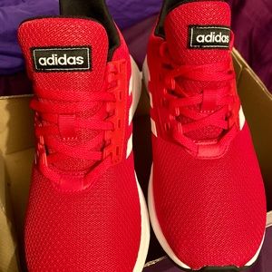 Women’s Red Adidas tennis shoes